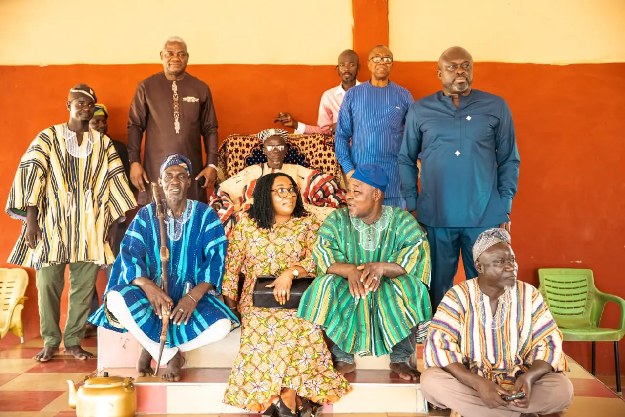 Explorco Board and Management Pay Courtesy Call on Chief of Gushegu